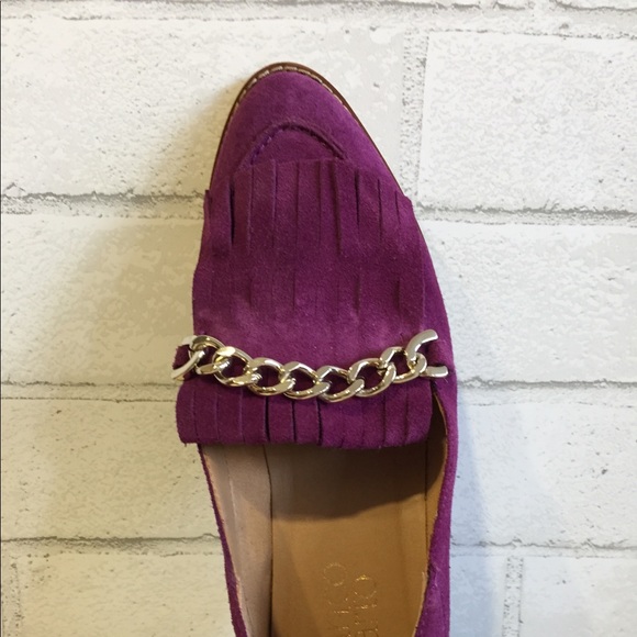 Franco Sarto, Women’s Purple Andie Chain Loafer - Picture 5 of 6